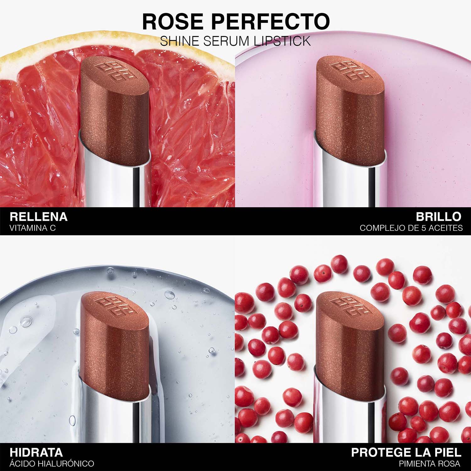 ROSE PERFECTO SHINE SERUM (TRATAMIENTO CON COLOR PARA EL CUIDADO DE LOS LABIOS)